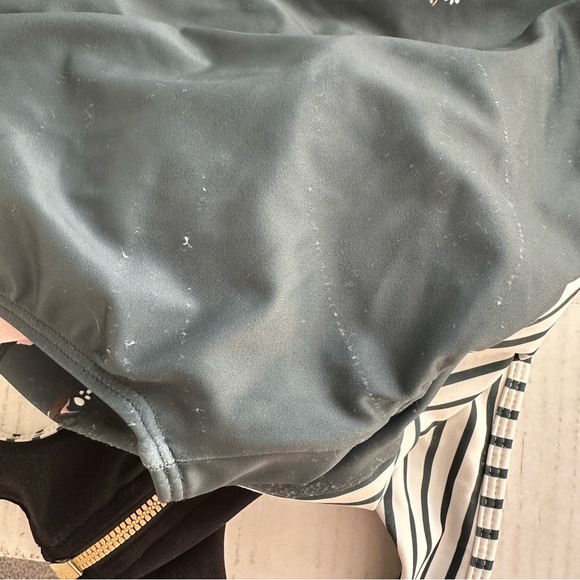 Albion Striped and Floral Blue/Green and White Swimsuit - Picture 6 of 6